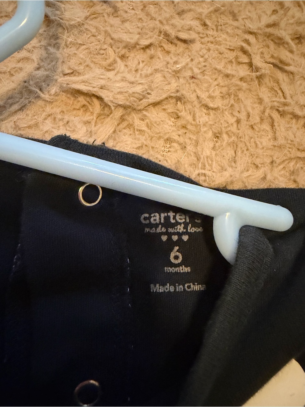 Carter's Black Footed Skeleton One-Piece - Picture 4 of 4